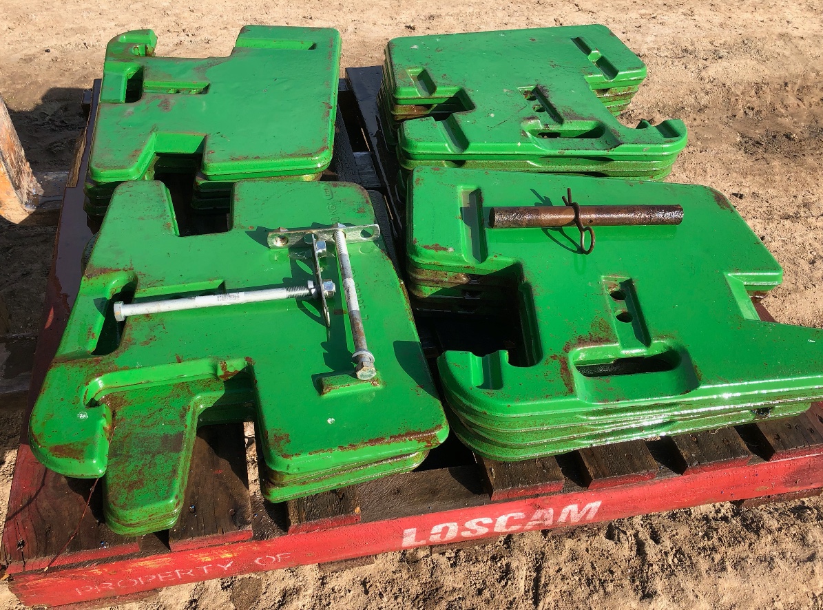 14 x John Deere Suitcase Weights Machinery & Equipment